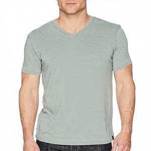 T-shirt Homme Col V 100% Coton GSM 160 Personnalisé avec Logo OEM – Vêtement d'été Doux de Haute Qualité à Prix Bas – MOQ - Product Image 4