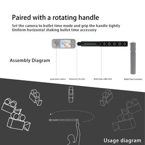 Daryoo - <span class=keywords><strong>Palo</strong></span> Telescópico Recto de Aleación de Aluminio de 0.7m, 1m, 1.5m, Accesorios para Cámara Deportiva <span class=keywords><strong>Insta360</strong></span>, <span class=keywords><strong>Palo</strong></span> Selfie Invisible - Product Image 4