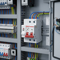 Disjoncteur miniature TONGYAO GDB7N-100E 2P 63A, module de commande automatique et manuelle, MCB 230V 50Hz 6000A, rail DIN, ignifuge PA66