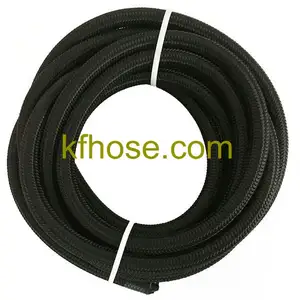 Reliable car accessories multi-function black nylon braided AN8 nbr rubber oil cooler hose line suppliers