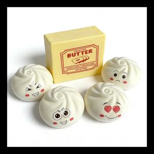 ชุดของเล่นบีบคลายเครียด Joy Pack Food Squishy Bundle รูปขนมปังช็อกโกแลตเนย บัตเตอร์ ช็อกโกแลต ขนมซาลาเปา ทำจากโฟม PU ยืดหยุ่นช้า - Product Image 5
