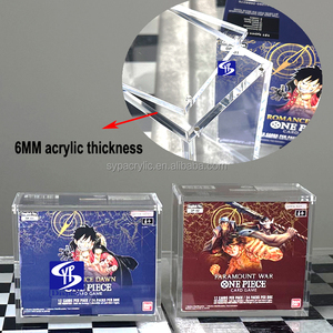 SYP-Offre Spéciale de qualité supérieure en acrylique transparent de 6mm d'épaisseur (SB01) <span class=keywords><strong>Manga</strong></span> Booster 01 Booster Box (EN) avec 4PCS Magnet Lid Case - Product Image 3