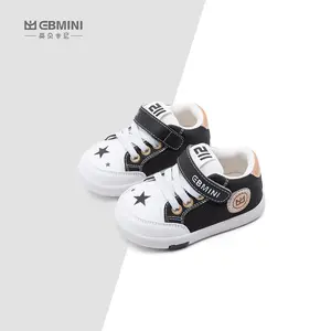Ebmini Spring Handsome All-match Comfortable Soft Sole Non-slip Little Boys Casual Toddler Board Shoes