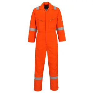 Factory OEM Flame Resistant Workwear Industrial Work Fireproof FR Coverall Clothing