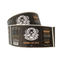 Étiquette autocollante en vinyle imperméable imprimée brillante personnalisée avec conception graphique gratuite pour usage industriel