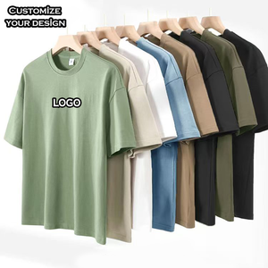 T-shirt Oversize OEM da Uomo in Cotone 100% Lavorato a Maglia, 220g, <span class=keywords><strong>Stampa</strong></span> <span class=keywords><strong>Digitale</strong></span>, Traspirante, Manica Corta - Product Image 3