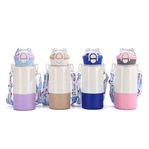 Stainless Steel Insulated Water <b>Bottle</b> 304 With Pop Up Straw Portable For Travel And Outdoor Use - Product Image 1