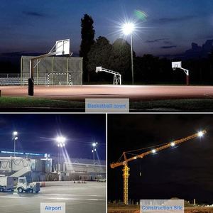 Reflector <span class=keywords><strong>LED</strong></span> para Estadios IP65 200W Alta Potencia Ra80 5000K Luz Diurna Construcción de Aluminio Ángulo de Haz de 60° Garantía de 5 Años - Product Image 6