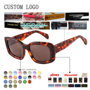Lunettes de soleil rectangulaires unisexes, monture grise, protection UV400, protection solaire pour adultes - Product Image 2
