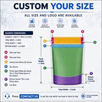 Bolsa de Papel Kraft Personalizada con Ventana Transparente, Cierre Hermético y Orificio para Colgar, para Empacar Carne Seca, Ensaladas y Pasteles, Apta para Alimentos