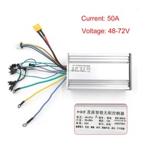 Controlador de Motor sin Escobillas Damao 48-72V, Doble Tracción, Acelerador, Instrumento con Pantalla LED, 3000W, Aleación de Aluminio, Impermeable, para Bicicleta Eléctrica