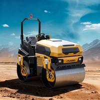 Nouvelle Arrivée Compacteur d'Asphalte Hydraulique à Rouleaux Vibrants Tandem de 4 Tonnes