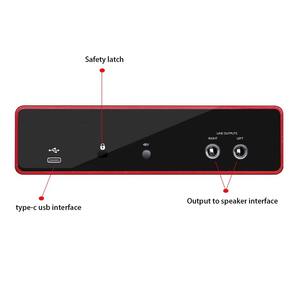 การ์ดเสียงรุ่นใหม่ ระดับมืออาชีพ อินเทอร์เฟซ USB มิกเซอร์เสียง 2 เข้า 2 ออก สำหรับไลฟ์สตรีมมิ่ง บันทึกเสียง สตูดิโอ พอดแคสต์ - Product Image 3