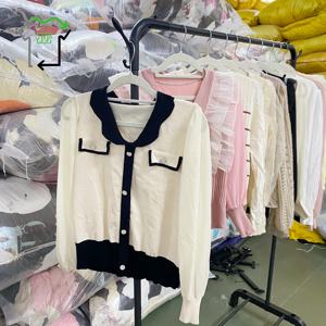 Cardigan Usato YIJIAYI a Maniche Lunghe in Maglia <span class=keywords><strong>Sottile</strong></span>, Elegante con Bottoni, Abbigliamento Usato Primaverile - Product Image 3