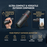 Telescopio Monocular de Alta Definición, Portátil para Exteriores, 2000*24, para Tomar Fotos con el Teléfono Móvil