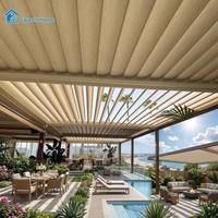 Pergola en aluminium de haute qualité Sweet Home, facile à assembler, résistante aux intempéries, pour patio extérieur, jardin, cour arrière, à lames orientables
