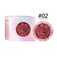 Petite palette d'ombres à paupières crémeuses simples avec palette d'ombres à paupières chromées à faible quantité minimale de commande scintillantes mates 3D pour le maquillage de la peau foncée