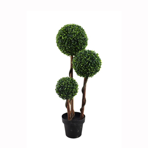 Arbre artificiel décoratif en buis et plante en pot, 90 cm, 120 cm de haut, spirale en plastique, feuilles artificielles en <span class=keywords><strong>bois</strong></span> - Product Image 4
