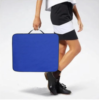 Coussin de siège imperméable en mousse EPE Oxford rembourré avec sangle d'épaule et poches de rangement, portable, 2 pièces, pour le sport, le camping, la plage