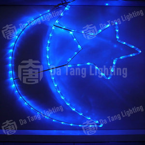 ไฟประดับรูปพระจันทร์เสี้ยว LED สำหรับหลายเทศกาล เช่น รอมฎอน อีด คริสต์มาส เหมาะสำหรับตกแต่งห้างสรรพสินค้า ลานกิจกรรม และกลางแจ้งในช่วงเทศกาลต่างๆ - Product Image 3