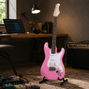 <span class=keywords><strong>Guitare</strong></span> électrique de bonne qualité avec manche en érable et touche en palissandre indien, 6 cordes, micros S-S-H - Product Image 6