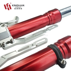 โช้คอัพหน้าอะลูมิเนียม CNC ปรับระดับได้ KINGHAM สำหรับรถมอเตอร์ไซค์ YAMAHA NMax <span class=keywords><strong>XMax</strong></span> HONDA Vario BWM - Product Image 4