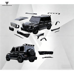 Kit Carrozzeria in Materiale PP Stile Maybach con Paraurti, Cofano e Parafango per <span class=keywords><strong>Mercedes</strong></span> Benz Classe G W464 G63 G500, <span class=keywords><strong>Spoiler</strong></span> in Carbonio 2019-2024 - Product Image 2