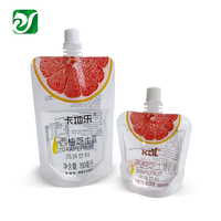 Pochette liquide transparente imprimée, emballage personnalisé pour boissons, pochette à bec verseur