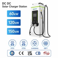 Station de recharge rapide DC intégrée à double borne 60KW/80KW CCS GBT CHAdeMO pour camions et bus électriques