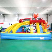 Château Gonflable Professionnel Aire de Jeux pour Enfants Mini Toboggans Aquatiques Gonflable de Jardin à Vendre