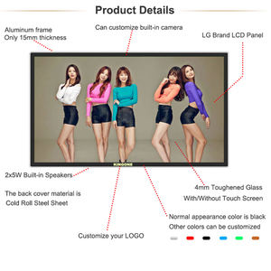 แผงโฆษณาดิจิทัล LCD ติดผนังขนาด32 43 <span class=keywords><strong>50</strong></span> 55 65นิ้วสำหรับห้างสรรพสินค้า - Product Image 2