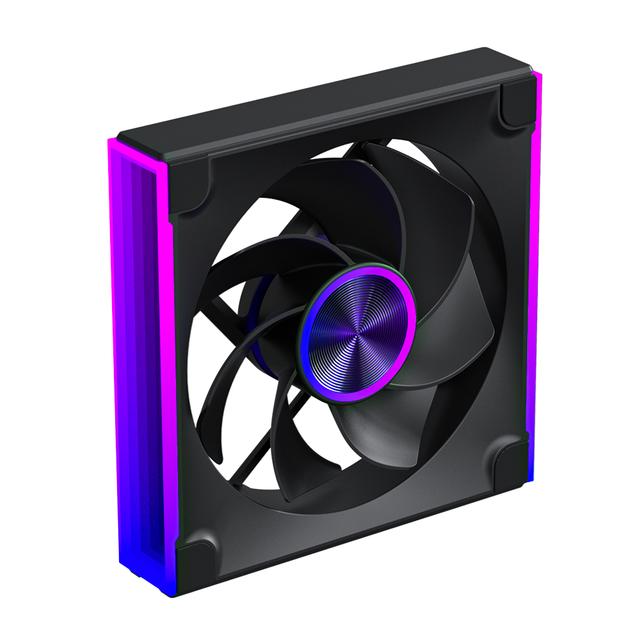 upHere 120mm Reverse Blade ARGB Case Fan PWM Silent Intake Cooler for Panoramic PC Chassis Aesthetic Computer Fans