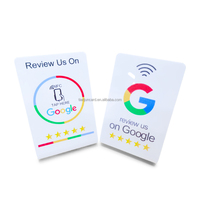 Personnaliser le PVC ou l'acrylique 213 Chip Google Review NFC Stand Display Table Display NFC Card Stand