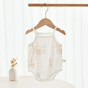 Body de Tirantes para Bebé, Unisex, 100% Algodón, Sin Costuras, Delgado, Mono de Verano, Ropa para Recién Nacido - Product Image 1