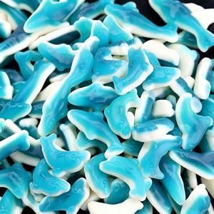 <span class=keywords><strong>Caramelle</strong></span> Morbide all'Ingrosso a Forma di Squali Blu Cartoon, Gommose Halal - Product Image 1