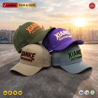 Urban Streetwear 90er Retro Schrift Trucker Caps Gorpcore Ästhetik Mesh-Rückseite Laserperforiert Moderner Custom Snapback Club Hut
