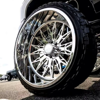 Jantes de camion en aluminium FANXI 20x10 22x12 24x12 24x14 26x12 26x14 26x16, motif de perçage 8x18- 8x6.5 6x139.7 pour Ram1500/2500 Ford F250