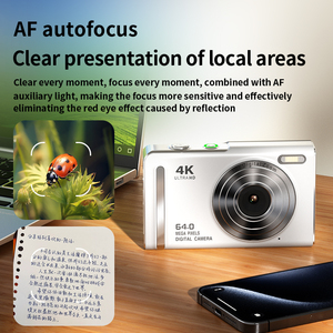 กล้องดิจิตอลสำหรับเด็ก OEM/ODM ระบบโฟกัสอัตโนมัติ AF ซูมดิจิตอล 16 เท่า 6400W รองรับการเลือกภาษา กล้องวิดีโอสำหรับเด็ก - Product Image 5