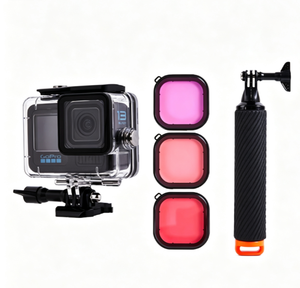 방수 하우징 광학 유리 다이브 필터 플로팅 핸들 키트 <span class=keywords><strong>GoPro</strong></span> 9/10/11/12/13 수중 사진 액세서리 - Product Image 1