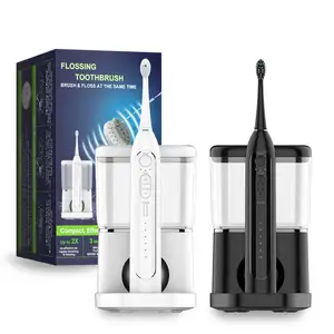 Produk Oral multifungsi 2 in 1 sikat gigi Flossing air portabel Flosser air dan sikat gigi menggabungkan dalam satu