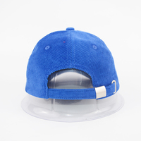 Casquette baseball classique personnalisée basique 6 panneaux en velours côtelé logo de broderie feuilletée 3D léopard de haute qualité pour femmes hommes papa vierge 5 panneaux
