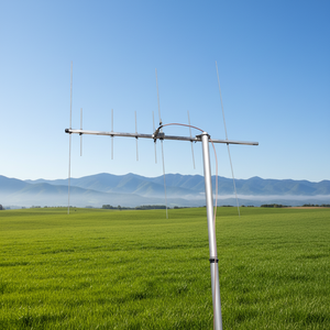 אנטנת יאגי כפולה לטווח חיצוני 144/430 מגהרץ 9dBi VHF 144-146 מגהרץ 3 אלמנטים UHF430-440 מגהרץ 5 אלמנטים Huahong - Product Image 2