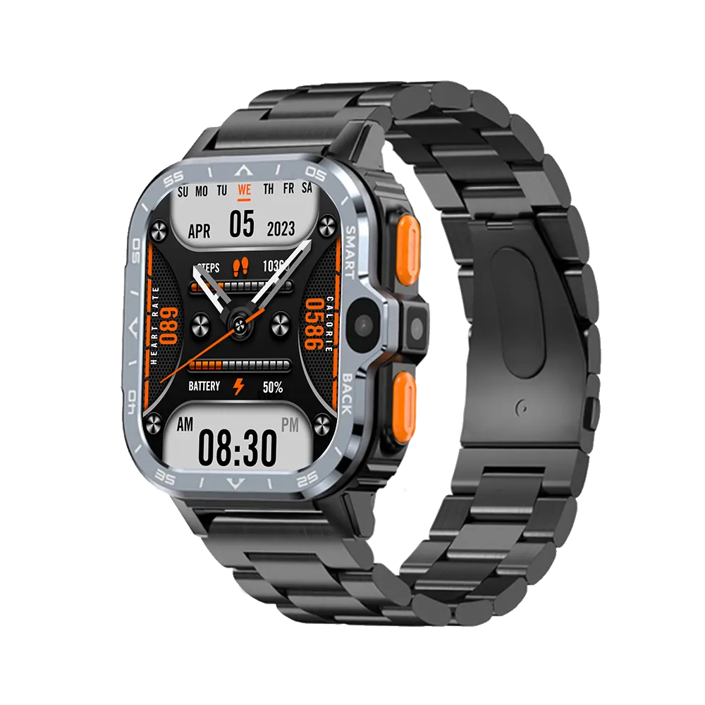 PGD Watch for Men Smartwatch 2G RAM 16G ROM 2.03inch HD Dual Camera WiFi GPS Android Smart Watch 4G Sim Card