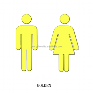 Amovible Acrylique Hommes Femmes Mur Signe Autocollants Salle De Lavage Mur Acrylique <span class=keywords><strong>Miroir</strong></span> Autocollant 3D <span class=keywords><strong>Miroir</strong></span> Public Toilette Acrylique Signe - Product Image 5