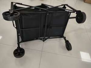 Vagoneta Plegable Portátil para Campamento al Aire Libre con <span class=keywords><strong>Ruedas</strong></span> Todoterreno para Uso en Puestos de Venta y Carritos de <span class=keywords><strong>Transporte</strong></span> - Product Image 2
