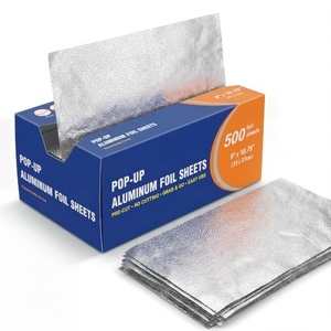 Papier d'emballage en aluminium imperméable et résistant à la graisse en forme de nid d'abeille, papier imprimé pour hamburgers, feuilles de papier d'aluminium isolantes pour hamburgers - Product Image 1