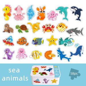 Classic Education Large Cute <b>Animals</b> Educational Learning Jigsaw Puzzle Game for Boys Girls - Product Image 6