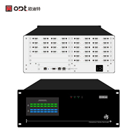 Conmutador de Matriz de Video 16x24 4K HD.MI Modular sin Interrupciones, con Pantalla Táctil Integrada de 7 Pulgadas para Sistema AV de Centro de Comando