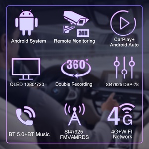 VEER Autoradio 4G 9 pouces universel 2 Din pour Android 128/256 Go de RAM 6/8 Go de ROM prend en charge la caméra 360 avec GPS RGB Carplay tactile - Product Image 3