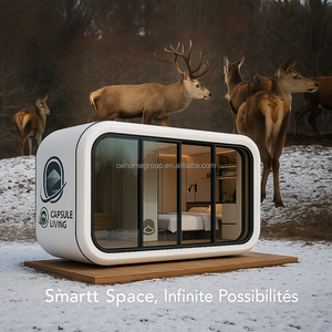 Maison conteneur d'expédition de luxe de 20 pieds au design moderne petite structure résidentielle préfabriquée en acier pour hôtels, villas, appartements - Product Image 5